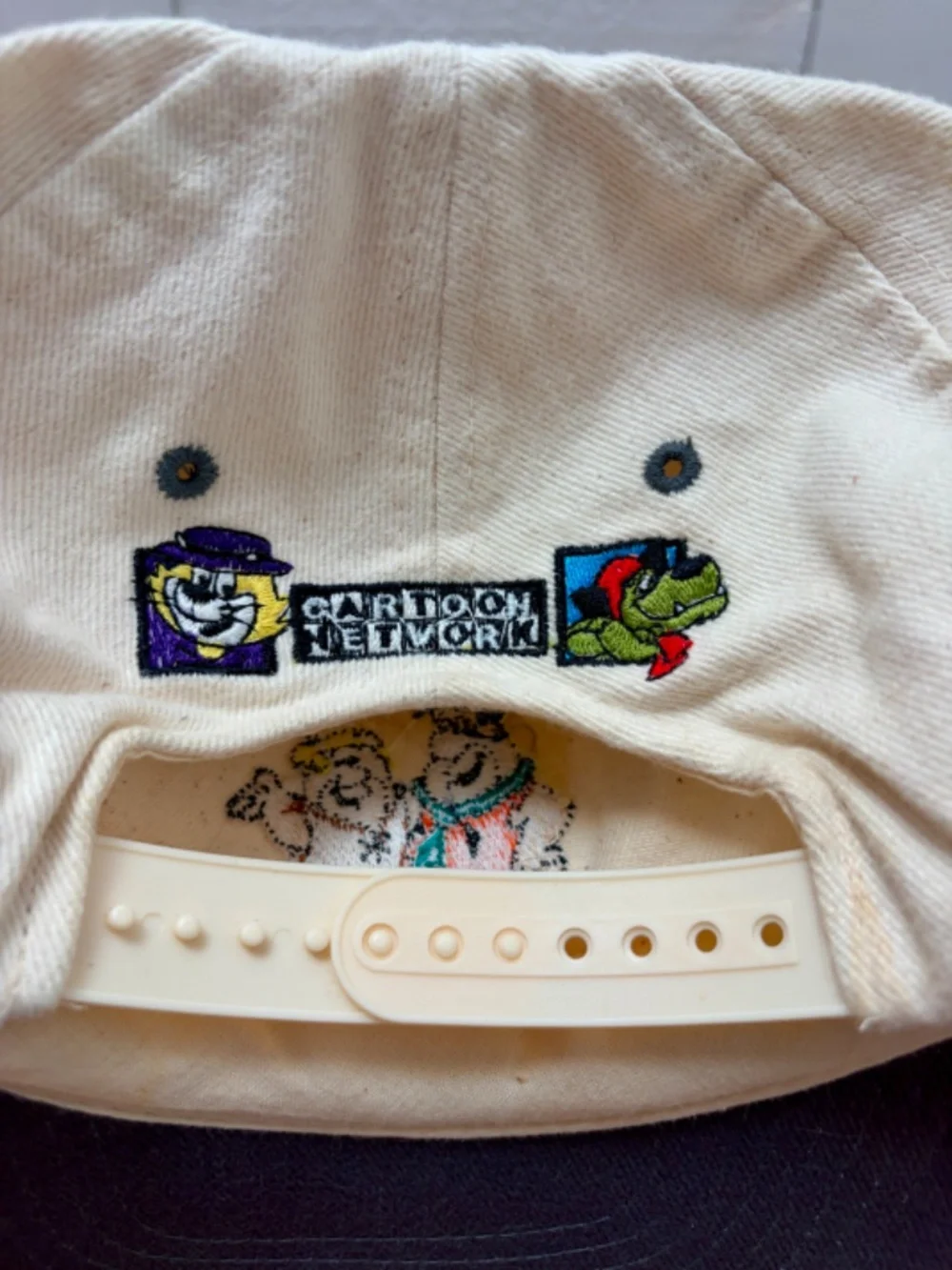Vintage Cartoon Network Flintstones TV Show 90's Snapback Hat Cap - Adult Size